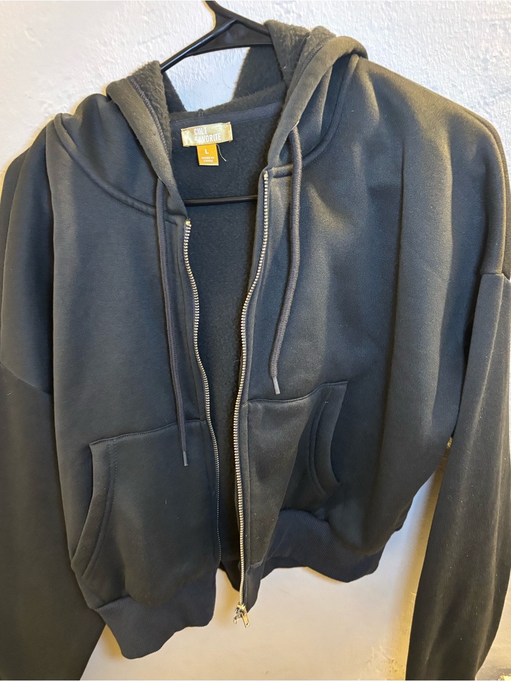 Everyday Zip-Up Hoodie Jacket - Black